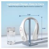 Hotsales Neck Fan, Hands Free Bladeless Neck Fans Portable Rechargeable, 6000 mAh Battery Operated Wearable Personal Fan, Cooling Neck Fan, 3 Speeds, USB Fan Gifts for Men, Women, Travel, Outdoor NO C
