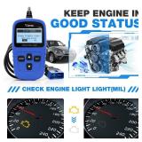 VDIAGTOOL VD10 OBD2 Scanner Code Reader Car Diagnostic Tool Engine Fault Code Reader for Turn Off CEL with Freeze Frame/I/M Readiness for All OBDII Protocol Cars, OBD2 Scanner Diagnostic Tool