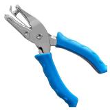 Single Hole Punch 1/4â Paper Hole Puncher for Crafts, One Hole Puncher with Blue Soft Grip Handle for Kids and Adults, Handheld Circle Punch for Paper Crafts in Home, Office, Classroom