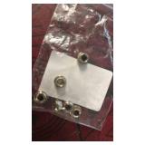 KAISH Metal Nickel 10mm Vintage Guitar Tuning Keys Conversion Bushings Adapter Ferrules