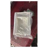 Hampton Art 2-Pack White Nested Wooden Crates, Rustic Style, 9 1/3\"x 6 1/2\"x 5 1/4\" & 7\"x 5 1/2\"x 4\", Decorative Storage & Display, Space-Saving, DIY Craft Project