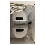 Paruu P10 Hands Free Breast Pump Wearable, 338mmHg Strong Suction, Low Noise, 4 Modes & 9 Levels, Electric Breast Pump Portable, Smart Display, 19/21/24/28mm Insert/Flange, 2 Pack (White)