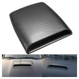 KaTur Universal Car Decorative Air Flow Intake Hood Scoop Vent Turbo Bonnet Cover Carbon Friber