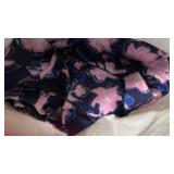 HODOSPORTS Girls Rash Guard Shirts Swimsuit UPF 50+ Quick Dry Two Piece Long Sleeve Bathing Suits HSRGSG004-NavyPink Camellia 7-8