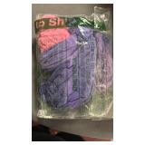 Kaei&Shi Sheer Bodysuit Fit 0-8,Striped Mesh Sexy Body Stockings For Women,Fishnet Lingerie Exotic Dancer Rave Outfits Purple & Pink