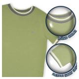 Tommy Bahama Boys Casual Crewneck Short Sleeve T-Shirt Summer Outfit for Kids (Green/Beige, Size 5/6)