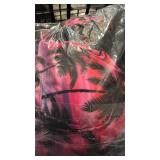 Yonique Two Piece Tankini Bathing Suits T-Back Blouson Swim Tops with Boy Shorts Women Swimsuits Sporty Swimwear Black Lace Palm XL