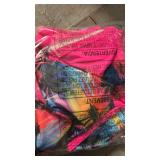 ADUKIDE Short Sleeve Swimsuit for Girls 9-10 Years Hawaiian Palm Tree Bathing Suit with Swimming Shirt 2 Piece Sport Boyshort Swimwear