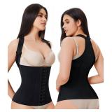 URSEXYLY Back Brace Posture Corrector for Women Adjustable Full Back Support Shoulder Straightener Upper and Lower Back Pain Relief(Black,XL)