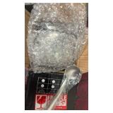 IBWell 10oz Sugar Bowl with Clear Lid and Spoon 2 Pack Silver Coffee Bar Containers for Kitchen Stainless Canister for Seasoning