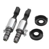 2Pcs Camshaft Variable Valve Timing Solenoid VCT Solenoid 8L3Z-6M280-B Compatible with 2004-2010 F150 Sport Trac 3V 4.6L 5.4L Lincoln Navigator Mercury Mountaineer Black
