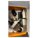 GASHER 6PCS 1/2 Inch Mini Brass Ball Valve Shut Off Switch, 1/2 Inch Male x Female NPT Thread Pipe Fitting