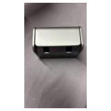 Toothbrush Holder Wall Mounted with Cover for Bathroom, 2 Slots Toothbrush Storage Organizer for Shower, Self Adhesive Toothbrush Hanger Rack for Dorm, Cabinet (Brushed Grey)