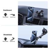 LOTUNY Phone Holders for Your Car, Upgraded Rotatable Base Phone Holder for Car Dashboard Windshield, Universal Cell Phone Holder Automobile Cradle for iPhone Samsung Google and All Smartphones