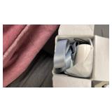 PlayHot Portable Handheld Turbo Fan, 5 Gear Wind, Battery Operated, Up to 12 Working Hours, 3 IN 1 Hand Fans with Air Turbo Tech Cooling Fan for Outdoor Activities, Travel, Beach (White)