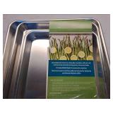Nordic Ware Natural Aluminum 3-Piece Baking Sheet Set