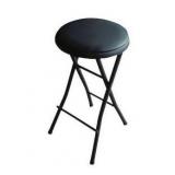 Folding Round Padded Stool