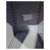 Light Blue Metal Rolling Storage Cabinet (SEE PICS)  Retail: $60