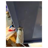 Light Blue Metal Rolling Storage Cabinet (SEE PICS)  Retail: $60