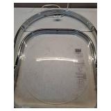 Modern Metal Acrylic Dorm Folding Chair Chrome - Room Essentials - Retail: $50