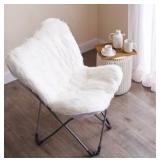 Modern Faux Fur Butterfly Chair - Retail: $85