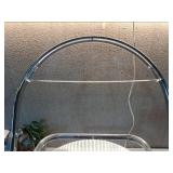 Modern Metal Acrylic Dorm Folding Chair Chrome - Room Essential - Retail: $50