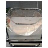 Modern Metal Acrylic Dorm Folding Chair Chrome - Room Essential - Retail: $50