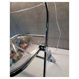 Modern Metal Acrylic Dorm Folding Chair Chrome - Room Essential - Retail: $50