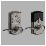 Kwikset SmartCode 917 Tustin Electronic Lever Doorknob with Smartkey Satin Nickel - Retail: $119