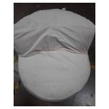 Memory Foam Filled Bean Bag Chair with Corduroy Cover Cream - Room Essentials - Retail: $85