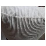 Memory Foam Filled Bean Bag Chair with Corduroy Cover Cream - Room Essentials - Retail: $85
