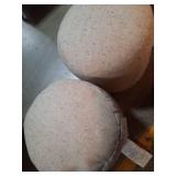 (PACK OF 2) Speckled Pouf Ottoman Speckled Beige- Room Essentials - Retail: $64