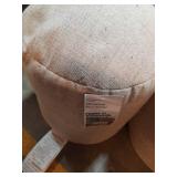 (PACK OF 2) Speckled Pouf Ottoman Speckled Beige- Room Essentials - Retail: $64