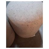 (PACK OF 2) Speckled Pouf Ottoman Speckled Beige- Room Essentials - Retail: $64
