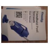 POOL BLASTER Centennial Cordless Pool Vacuum w/Pole Set - XL Debity & Advanced Filtration, Handheld Rechargeable Pool Cleaner for Sand, Silt & Leaves in Inground & Above Ground Pool - Retail: $136