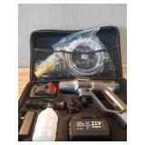 Cordless Pressure Washer 1450 PSI, Cordless Power Washer Gun, 2 4.0Ah Battery Power Washer, Handheld Portable Pressure Washer Battery with 6-in-1 Nozzel for Car/Floor/Fence/Sidewalk, Black - Retail: $