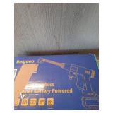 Cordless Pressure Washer 1450 PSI, Cordless Power Washer Gun, 2 4.0Ah Battery Power Washer, Handheld Portable Pressure Washer Battery with 6-in-1 Nozzel for Car/Floor/Fence/Sidewalk, Black - Retail: $