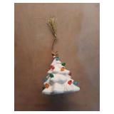 Lenox Treasured Traditions Green Porcelain Light-Up Tree  4.00 LB  Multi Green Tree Figurine