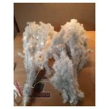 Nearly Natural 7.5 ft. White Artificial Christmas Tree with 1380 Bendable Branches & 400 Clear LED Lights - Retail: $160