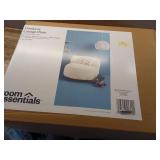 Memory Foam Filled Bean Bag Chair with Corduroy Cover Cream - Room Essentials- Retail: $85