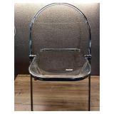 Modern Metal Acrylic Dorm Folding Chair Chrome - Room Essentials - Retail: $50