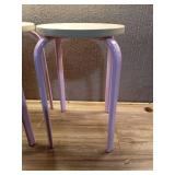 Pack of 2 ,Stackable Dorm Accent Stool Pink - Room Essentials - Retail: $50