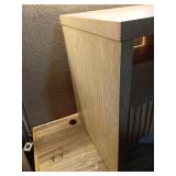 Groove Dowel Accent Table with Shelf Natural Wood - Threshold (SEE PICS) - Retail: $120