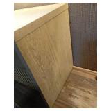 Groove Dowel Accent Table with Shelf Natural Wood - Threshold (SEE PICS) - Retail: $120