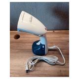 Sunbeam 1200W Power Steam Handheld Steamer with Extra Burst of Steam Feature  White and Blue Finish