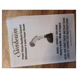 Sunbeam 1200W Power Steam Handheld Steamer with Extra Burst of Steam Feature  White and Blue Finish