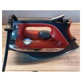 Rowenta Access Steam Iron  Stainless Steel Soleplate  Vertical Steaming  Red - Retail: $50