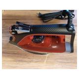 Rowenta Access Steam Iron  Stainless Steel Soleplate  Vertical Steaming  Red - Retail: $50