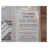 Stone Cottage Green Abingdon Duvet Cover Set (Full/Queen): Cotton Plain Weave, Zipper Closure, OEKO-TEX Certified - Retail: $71