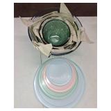Pyrex 8-piece Tinted Glass Mixing Bowls, Multi